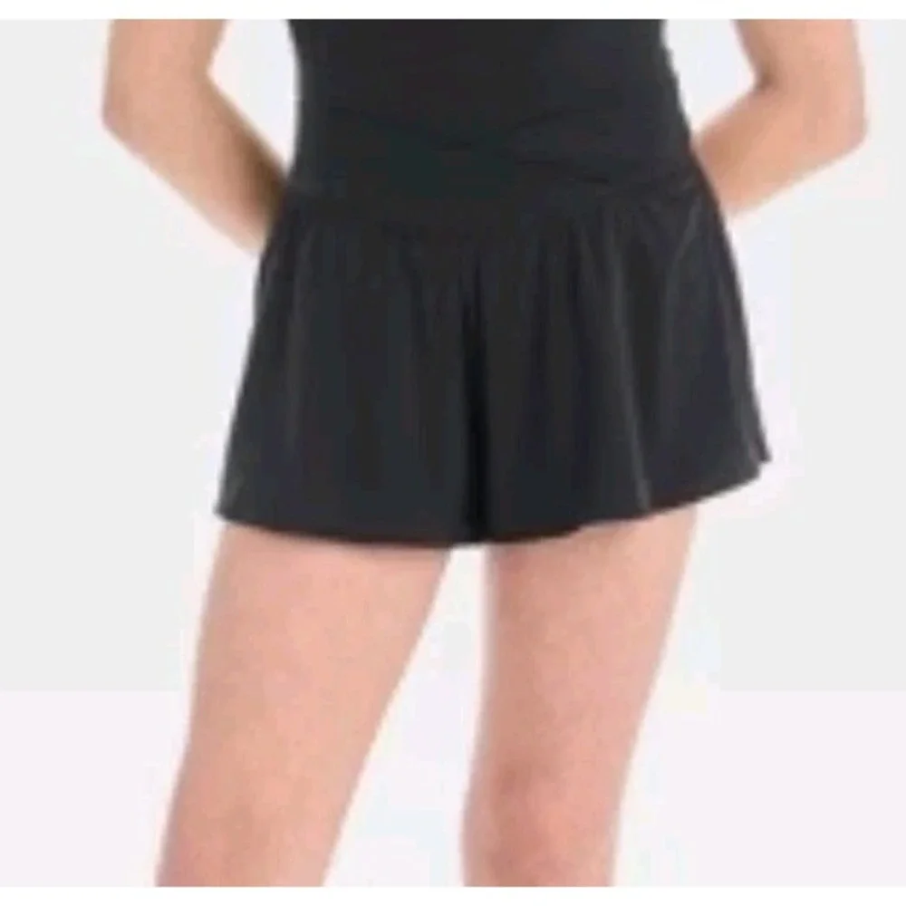 NEW All In Motion Girls' Crossover Waistband Shorts Black Size M 8